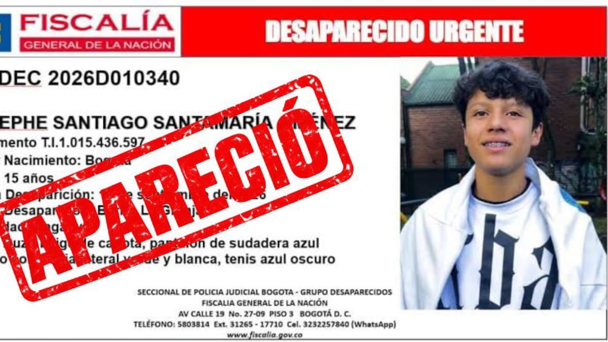 Fue localizado en el centro de Bogotá Josephe Santiago reportado como desaparecido hace varios días