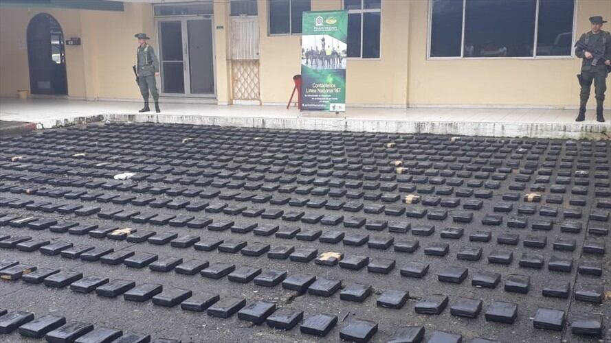 Decomisan 835 kilos de cocaína en el Puerto de Buenaventura. Foto: Policía
