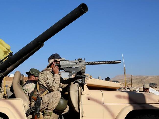 Hezbolá en enfrentamientos con la organización armada Hay'at Tahrir al Sham en Líbano. Foto: Agencia Anadolu