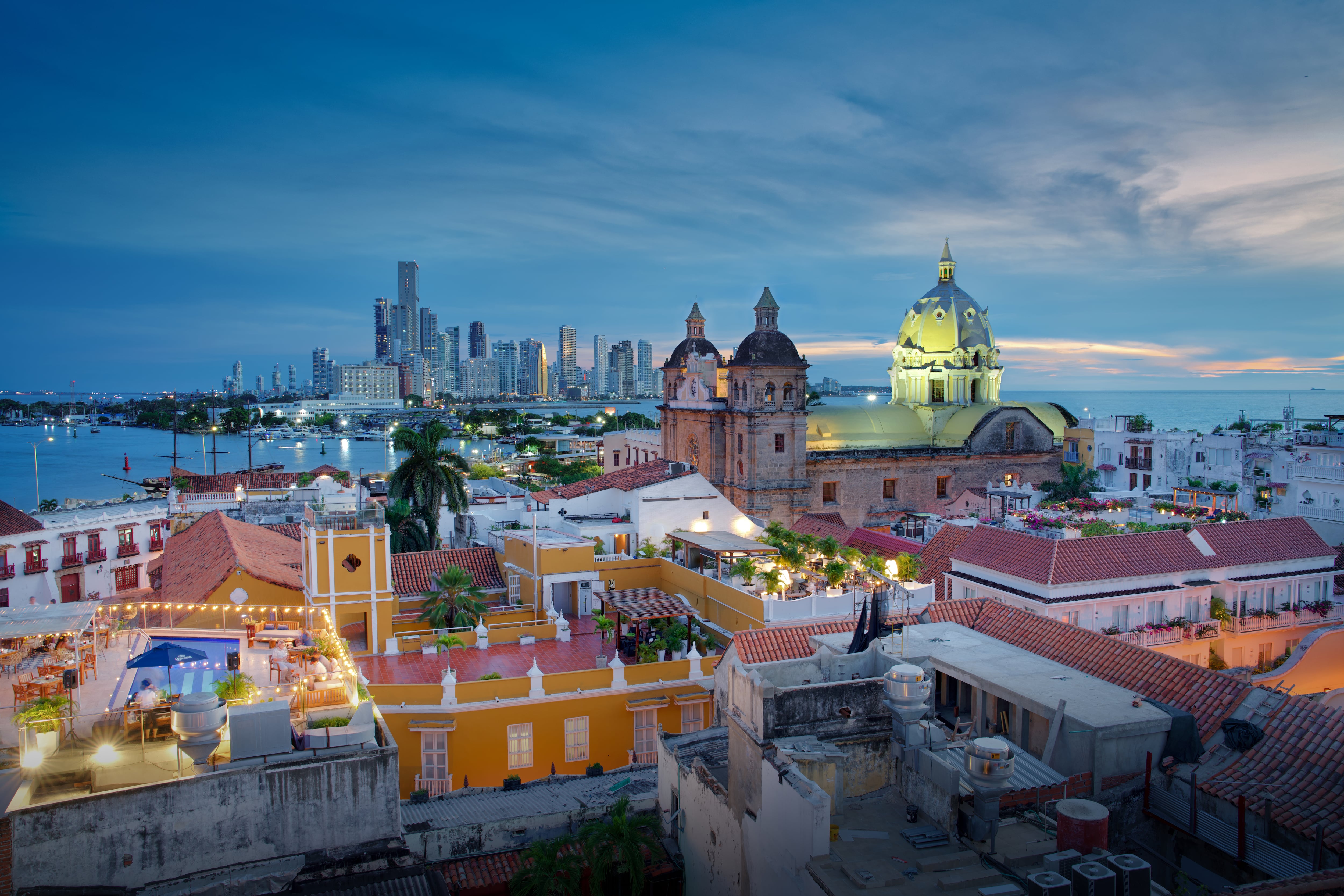 Panorámica de Cartagena al atardecer (Getty Images)