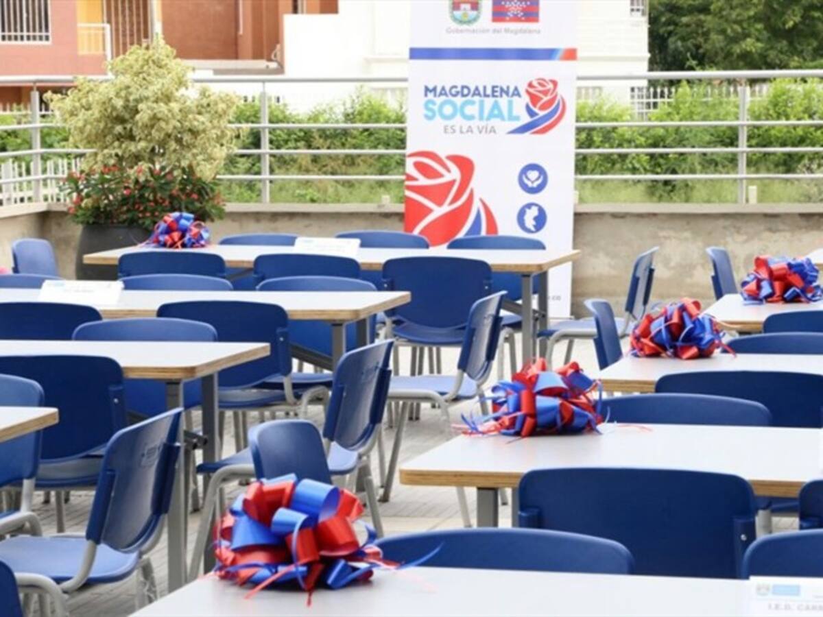 Gobernación del Magdalena invirtió $2.200 millones en dotación de comedores escolares