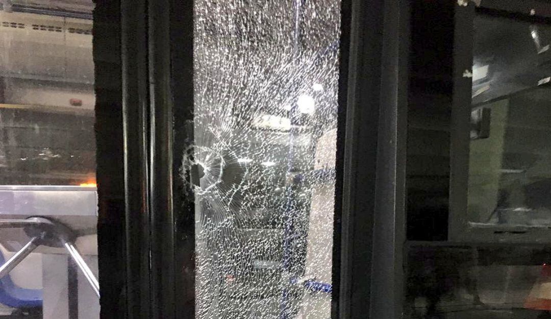 Vandalismo contra los buses de Transmetro.