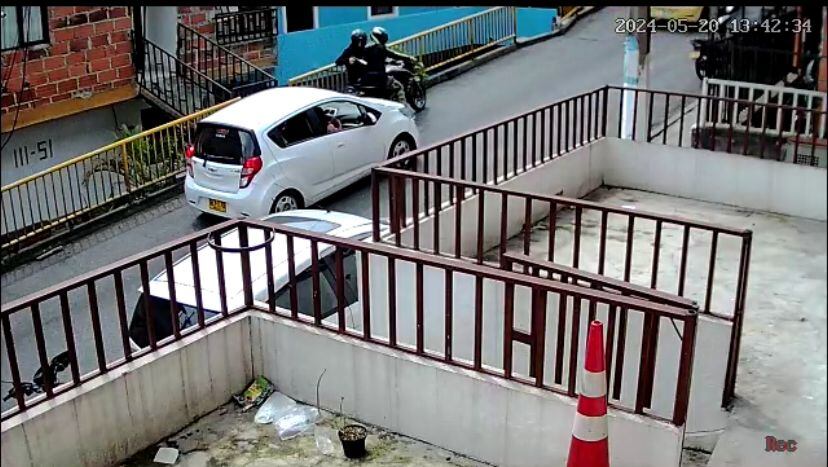 Ataque sicarial a una familia en Medellín. Suministrado.