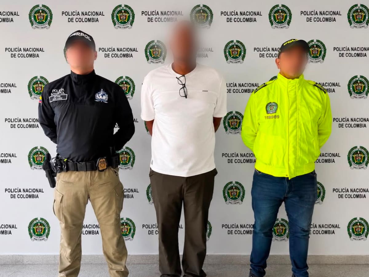 Captura en Medellín a narcotraficante panameño con circular roja de Interpol