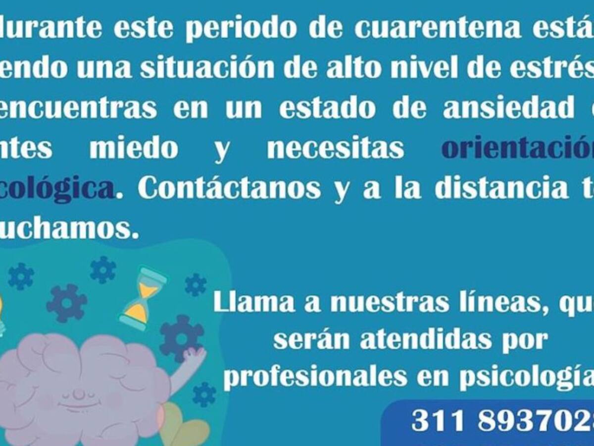 Personería activa líneas para atender depresión por aislamiento en Ibagué