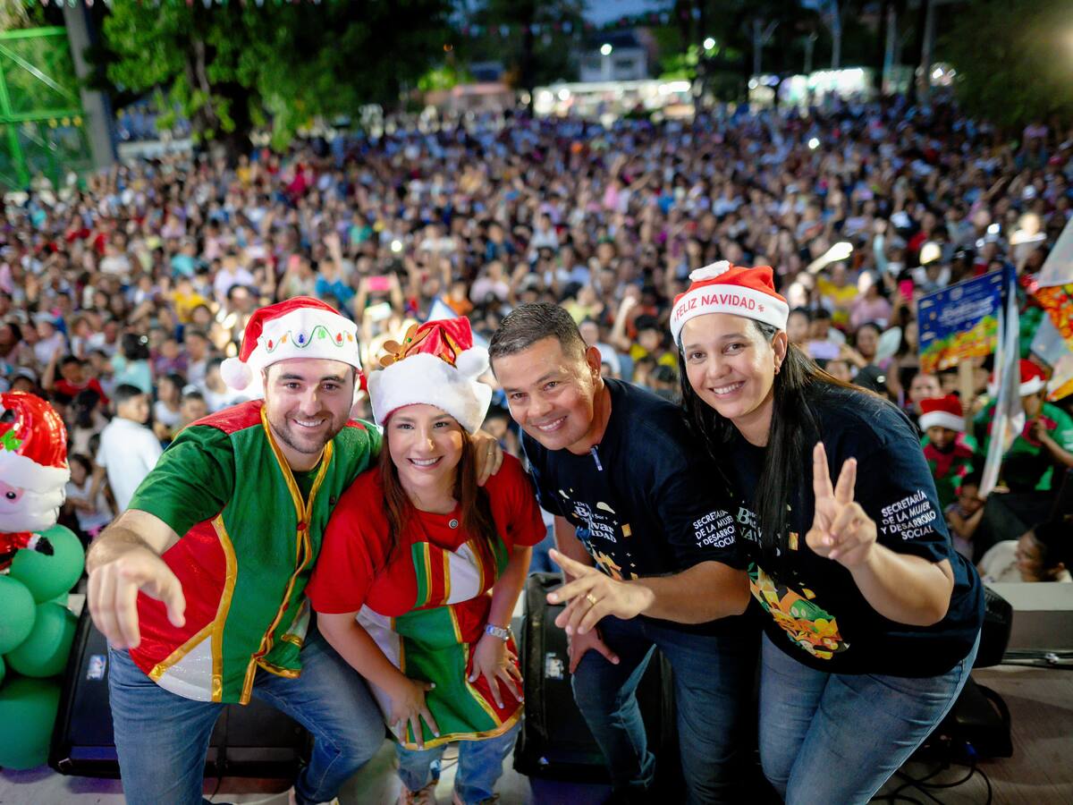 Caravanas Navideñas llenaron de alegría a San Pablo, sur de Bolívar