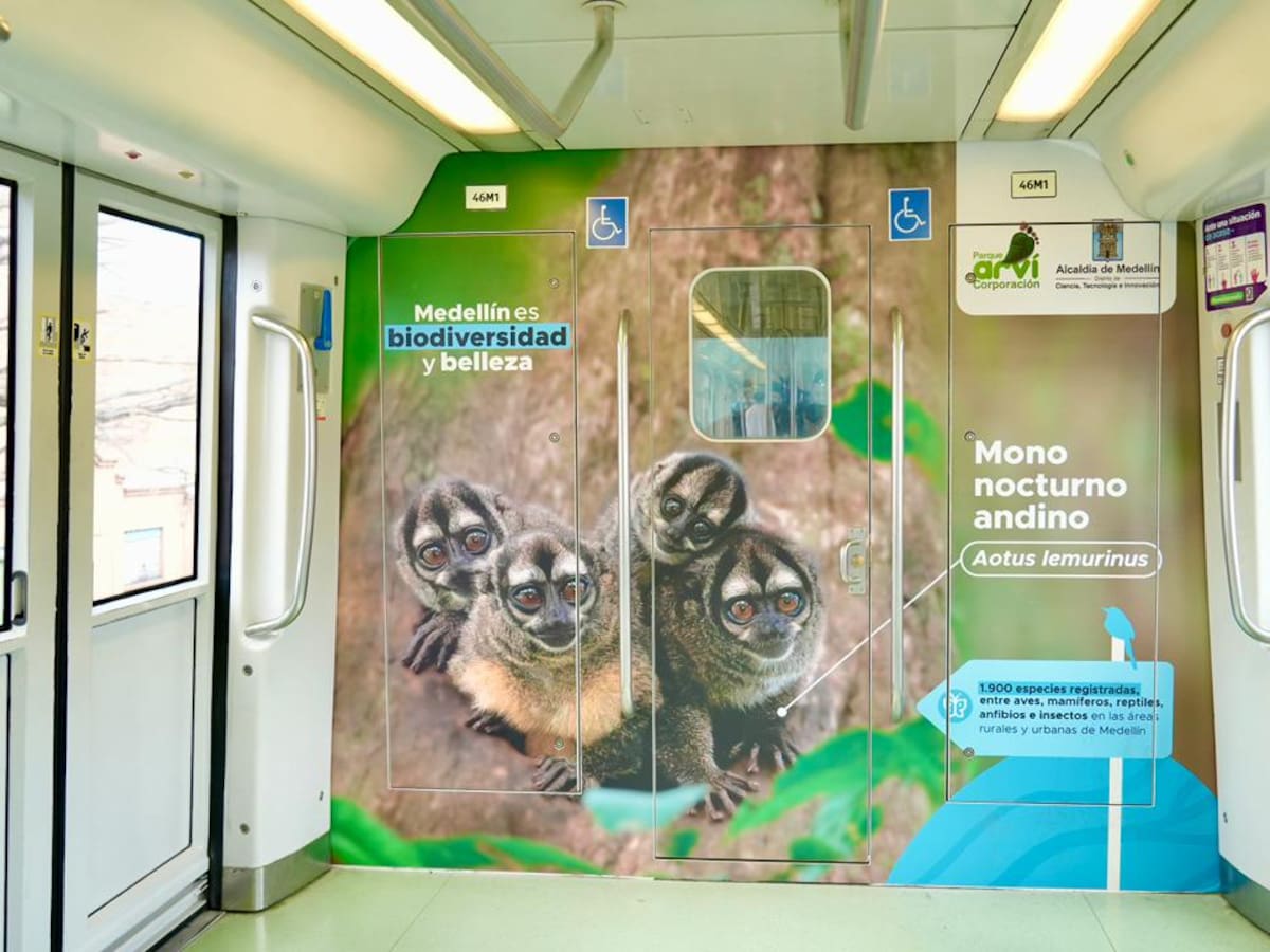 Medellín estrena los “trenes de la Biodiversidad” en el Metro para promover la conservación