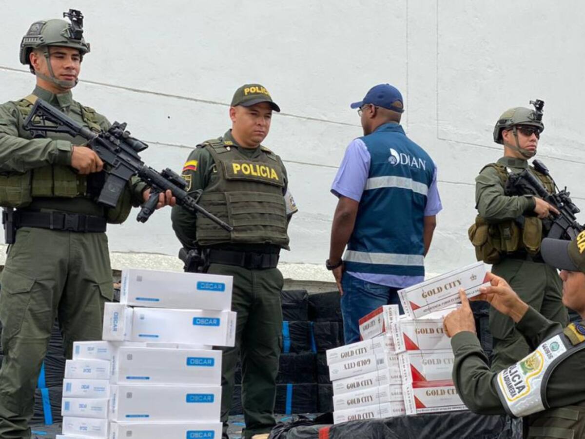 Incautan 9 millones de cigarrillos de contrabando en Urabá