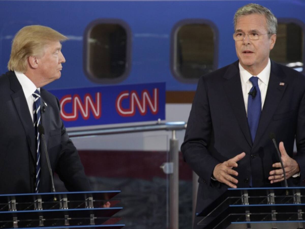 Donald Trump maneja los tiempos del debate pero acaba apagándose