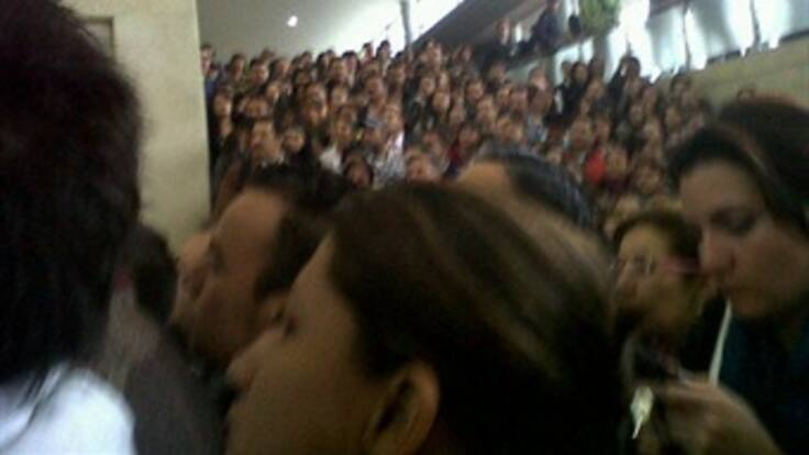 Caos en ingreso a Portal de Transmilenio en Suba. Hay protesta pacífica