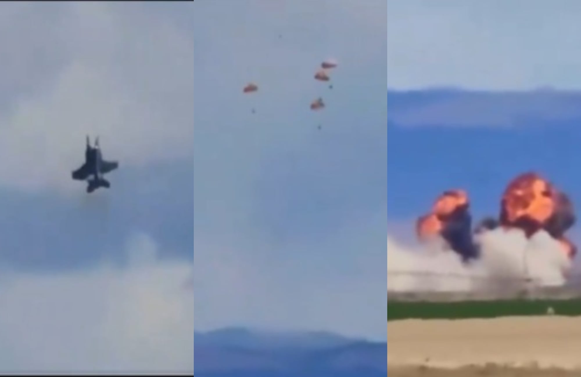 Dos aviones de combate colisionan durante un espectáculo aéreo en Idaho (EE.UU.).