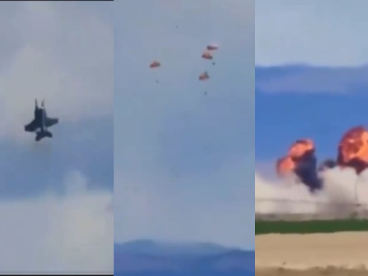 Dos aviones de combate colisionan durante un espectáculo aéreo en Idaho (EE.UU.)