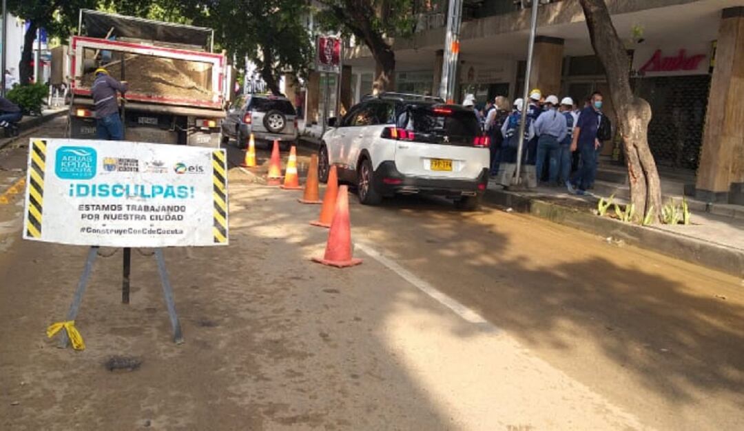 Aguas Kapital anuncia recuperación tubería centro Cúcuta