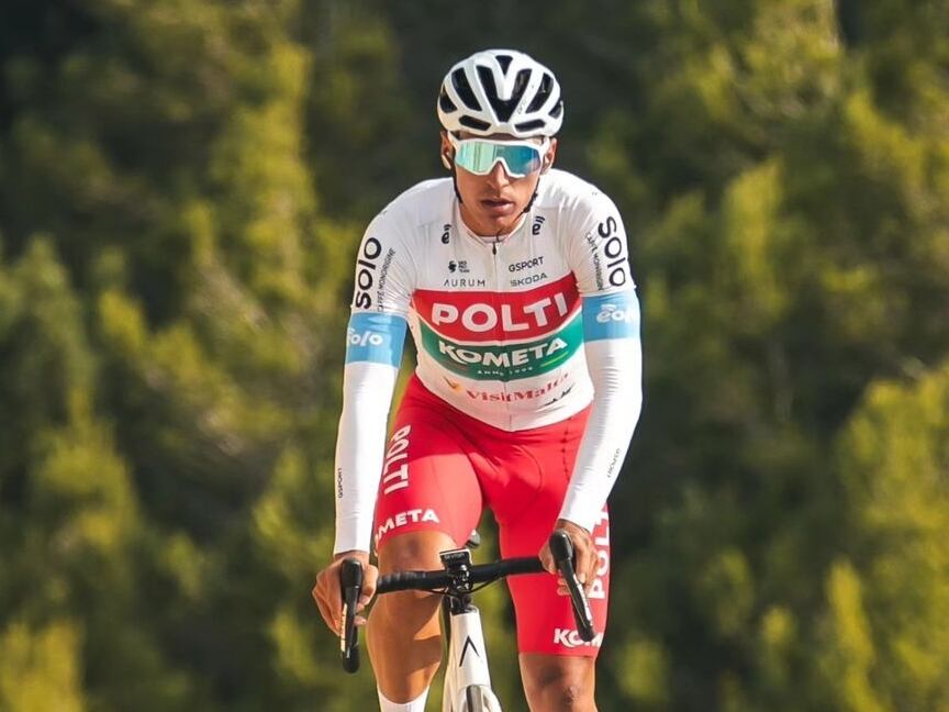Jhonatan Restrepo en el Tour de Ruanda / @teampoltikometa
