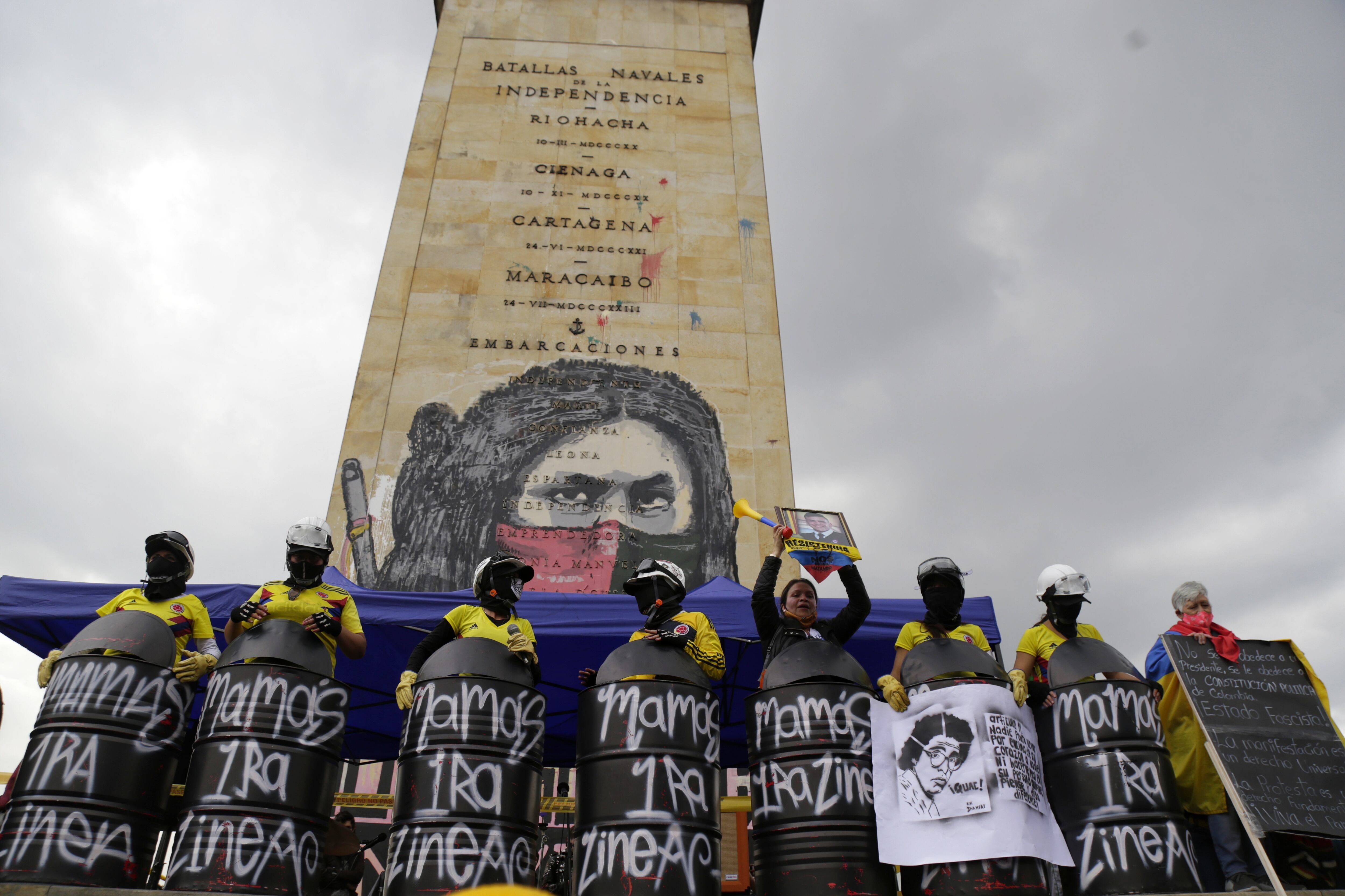 Primera Línea. Foto: (Colprensa - Álvaro Tavera)