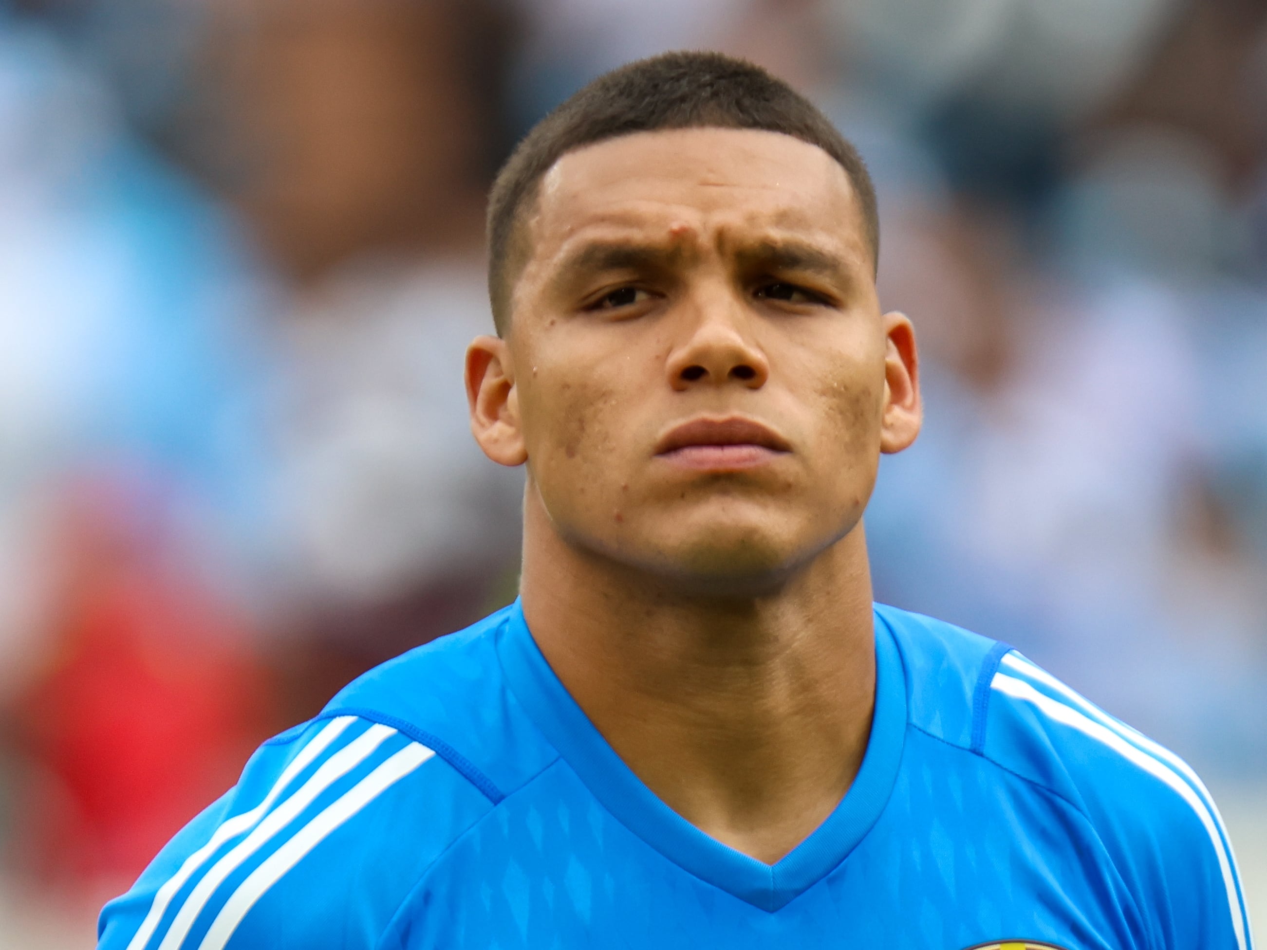 Joel Graterol, portero venezolano del América de Cali. (Photo by Juan Finol/Getty Images)