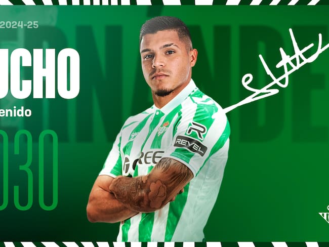 Juan Camilo Hernández, nuevo jugador del Real Betis / realbetisbalompie.es.