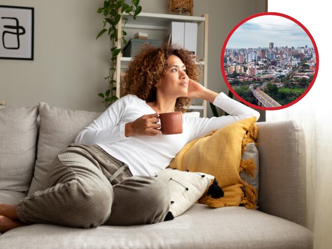 Imagen de referencia a mujer en casa y Bucaramanga/ Getty Images