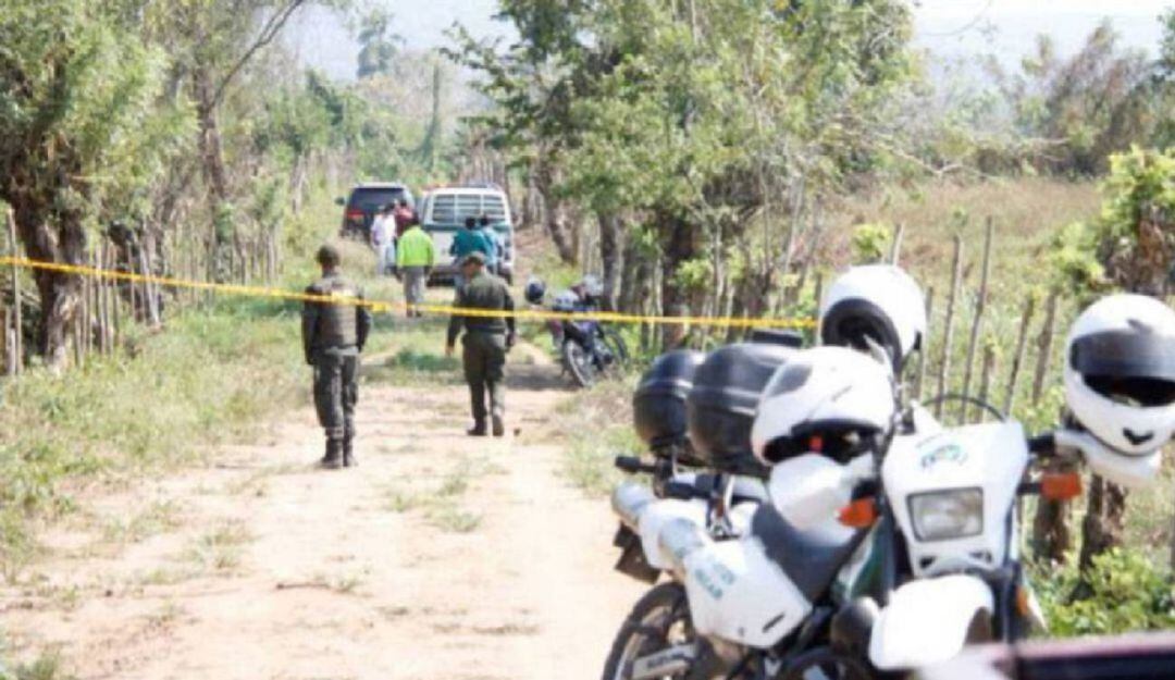 El hecho ocurrió en una trocha del corregimiento de San Joaquín, zona rural del municipio de Simití