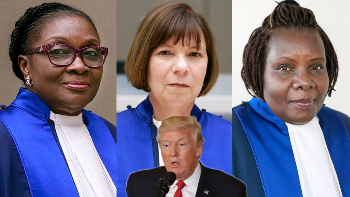 Juezas de la Corte Penal Internacional demandan a Donald Trump en Nueva York