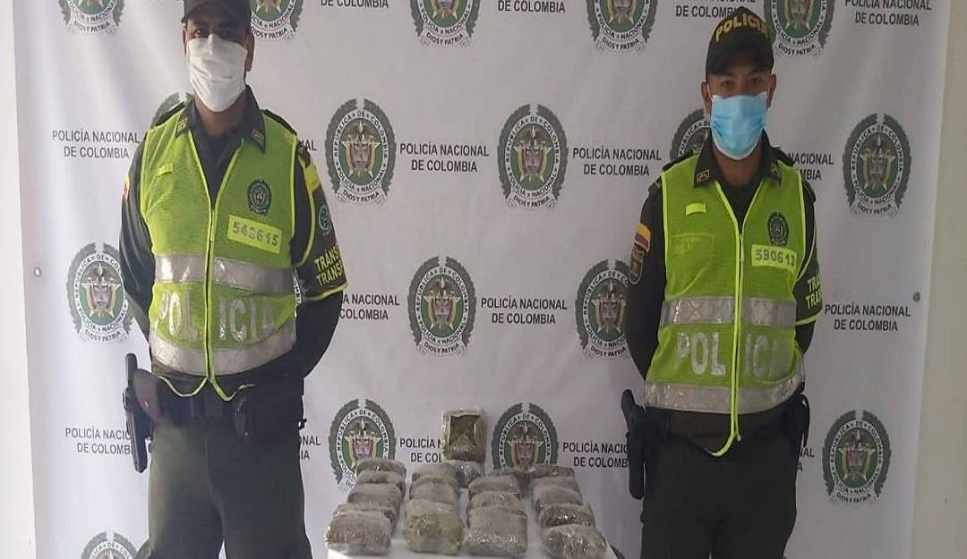 Marihuana incautada por la Policía.