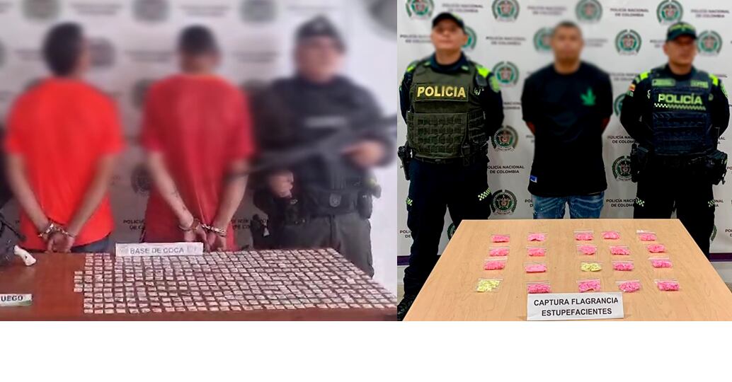 Incautación y capturas por tráfico de estupefacientes en Pereira - Policía Metropolitana de Pereira.