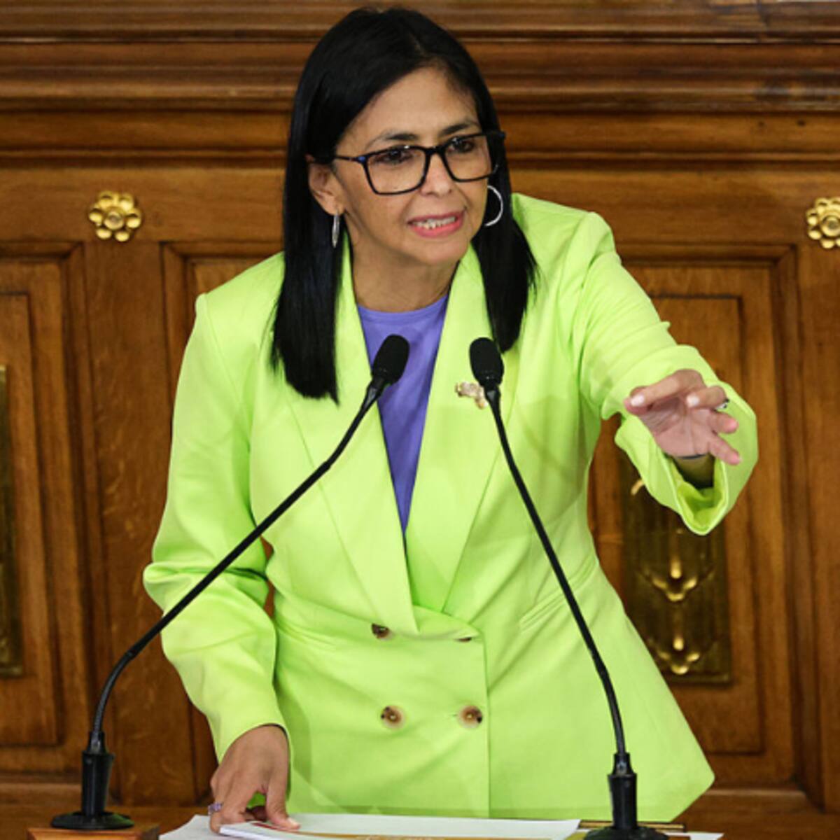 Delcy Rodríguez propone un “verdadero diálogo político” en Venezuela que incluya a la oposición