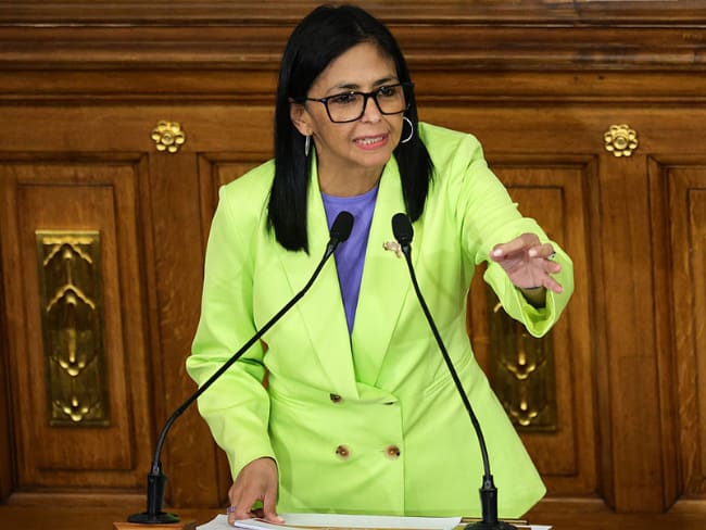 Delcy Rodríguez propone un “verdadero diálogo político” en Venezuela, Foto Jesús Vargas/GettyImages