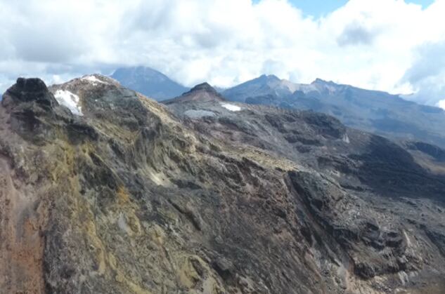 Imagen del Nevado Santa Isabel tomada en el 2020 - Dron del Ideam JL Ceballos.