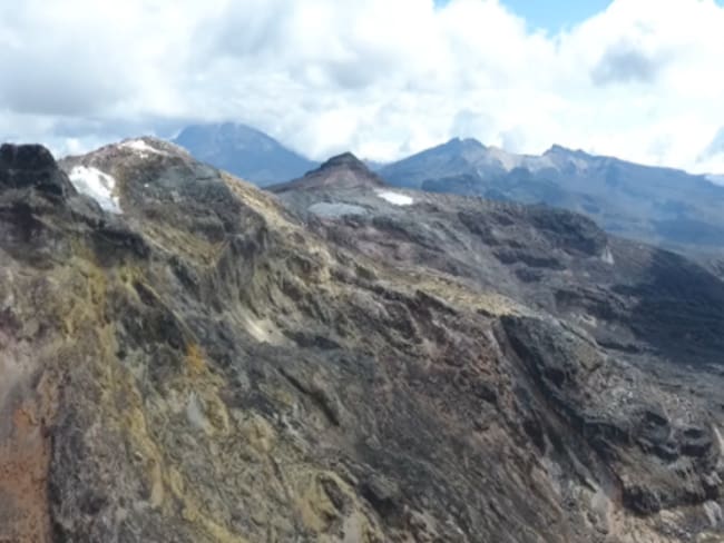 Imagen del Nevado Santa Isabel tomada en el 2020 - Dron del Ideam JL Ceballos.