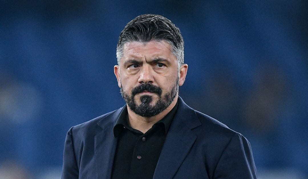 Gennaro Gattuso en la derrota del Napoli contra la Lazio