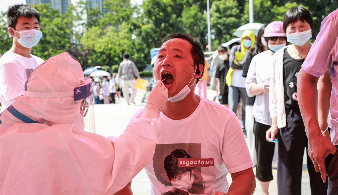 Pruebas de COVID en China