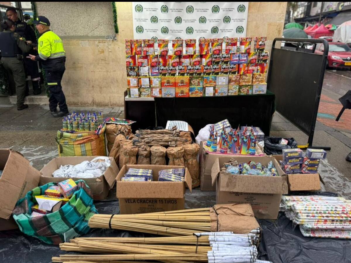 Operativos contra la pólvora en Bogotá: incautaron más de 380 kilos de pirotecnia