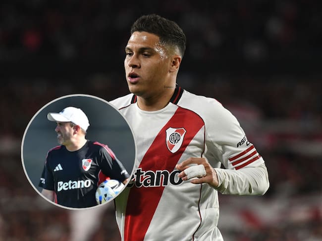 Juan Fernando Quintero, en duda para continuar en River Plate: dejó fuerte mensaje contra su técnico / Getty Images
