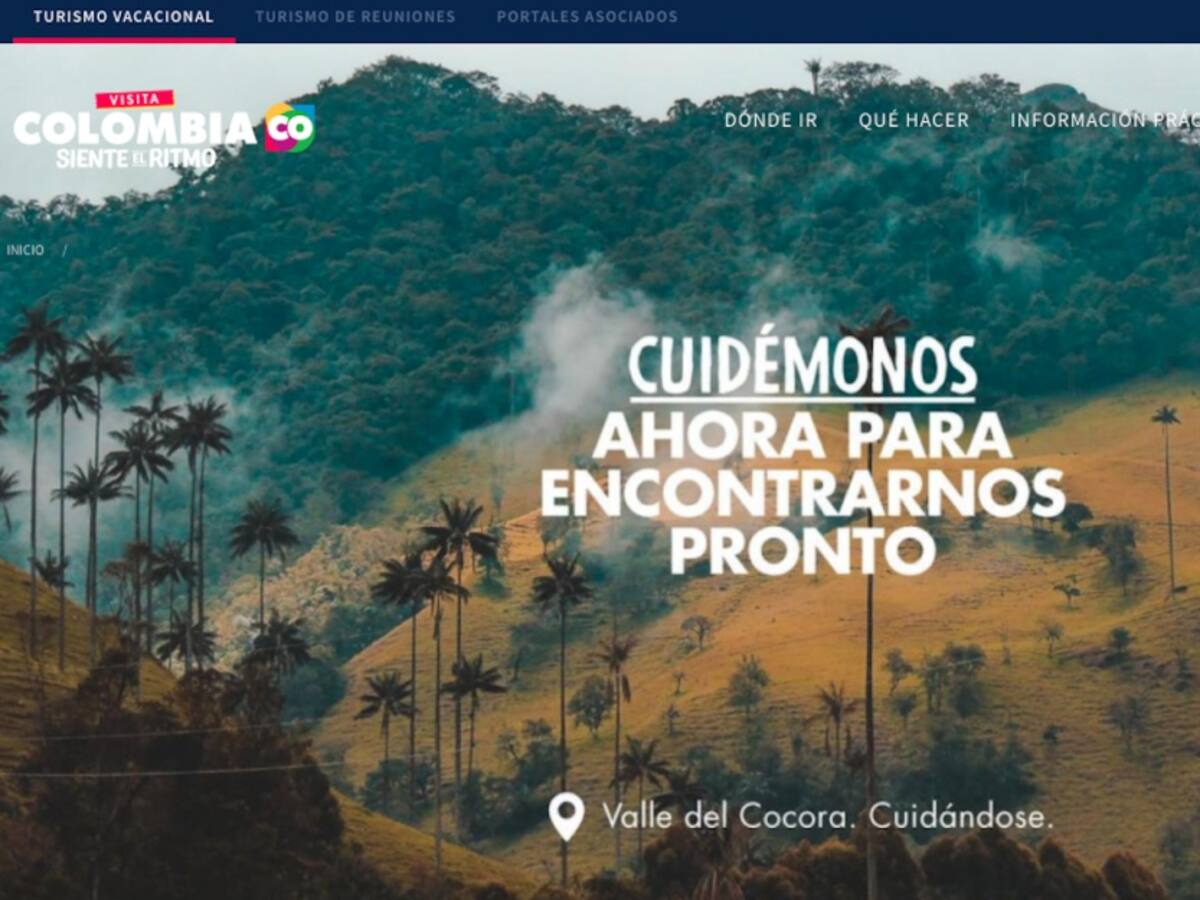 El mejor sitio web de turismo en el mundo lo tiene Colombia
