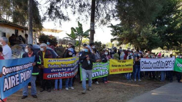 Protestas en la Mesa de los Santos