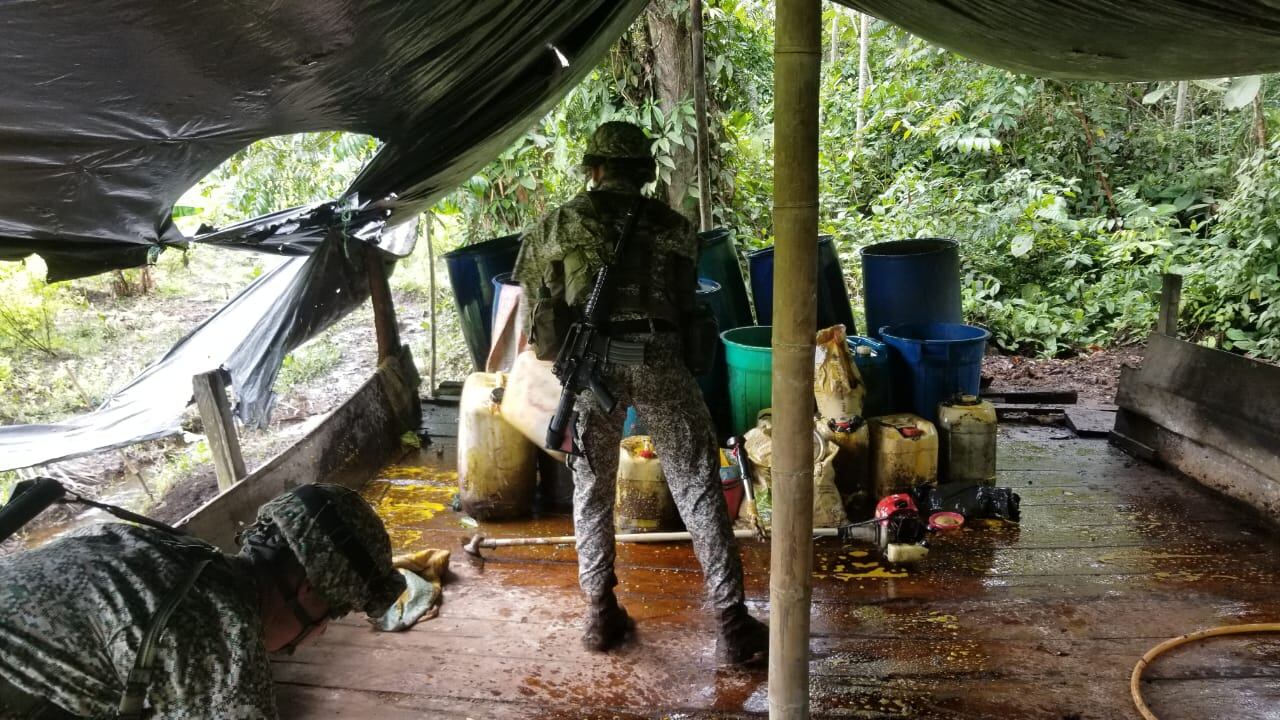El Ejército Nacional destruyó un laboratorio de cocaína en San Cayetano / Foto Archivo