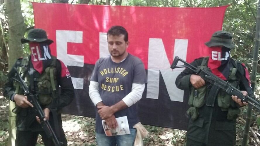 Liberación de Nelson Alarcón, secuestrado junto a otros tres compañeros de profesión en Arauca. Foto: Comité Internacional de la Cruz Roja