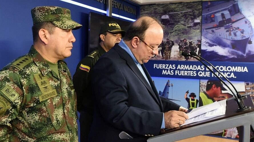 Ministro de Defensa, Luis Carlos Villegas. Foto: Cortesía/ Ministerio de Defensa.