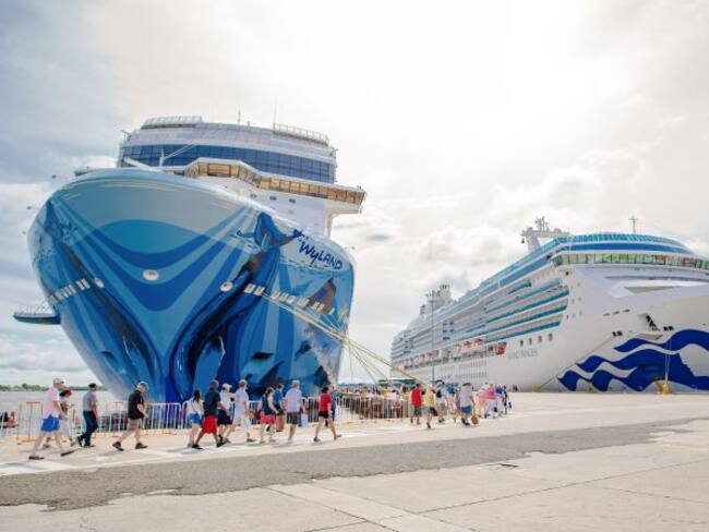 Cartagena vivió la primer recalada triple de cruceros de la temporada