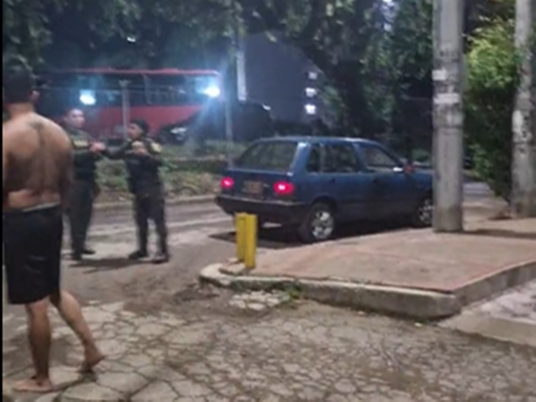 Vehículo en el que se desplazaba la víctima