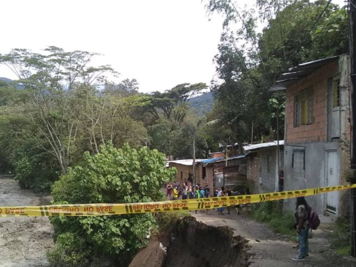 Se adelantan obras de mitigación del riesgo en el barrio Baltazar