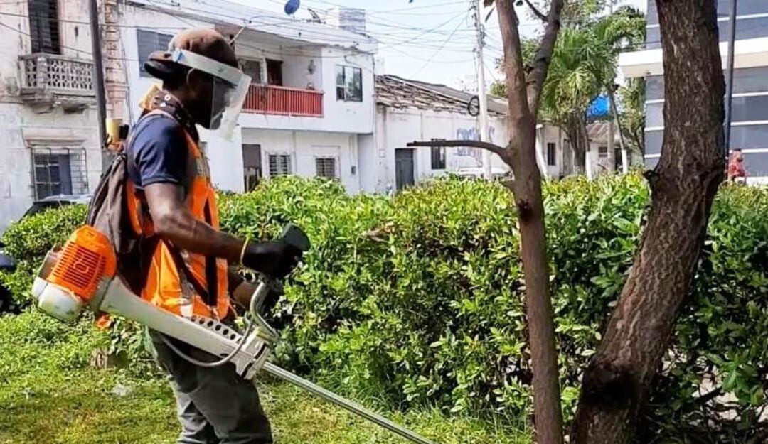 Espacio Público realizó jornada de mantenimiento e intervención en el parque en el Pie del Cerro