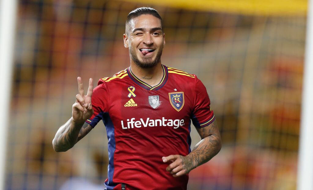 Cristian Arango, delantero del Real Salt Lake / Getty Images
