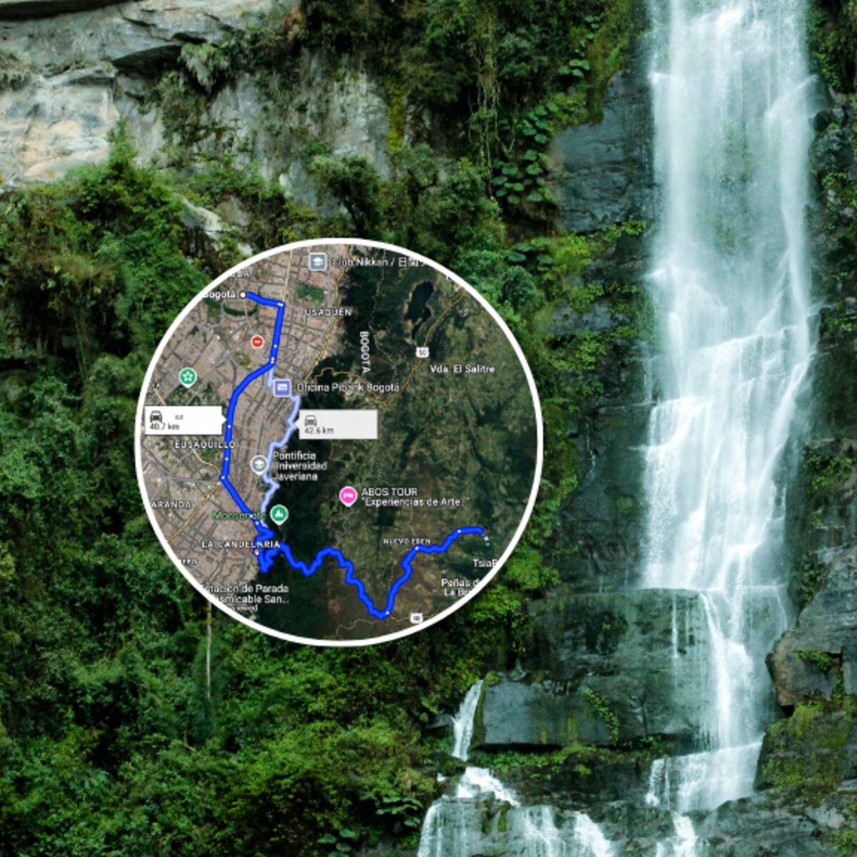 A menos de una hora de Bogotá está el mejor plan para vacaciones: la cascada más alta de Colombia