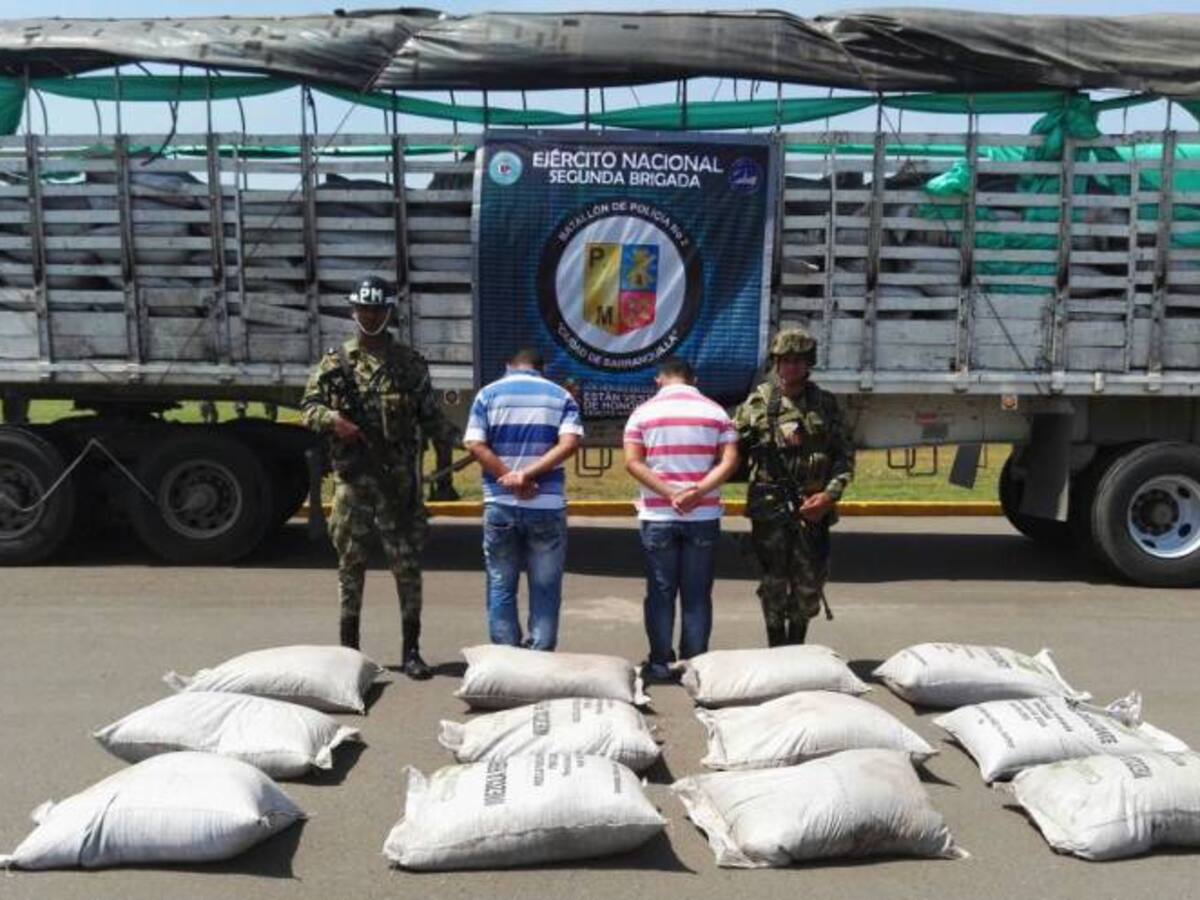 En Barranquilla incautan más de 200 kilos de marihuana