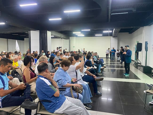 Así se vivió la concertación por la delimitación del páramo de Santurbán en Bucaramanga. Foto: Caracol Radio.