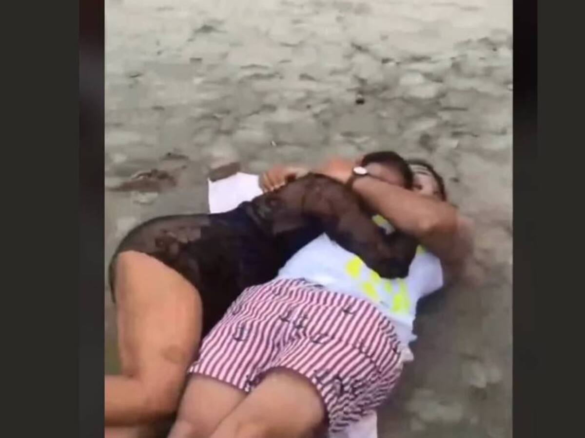 Dijo que se iba para la oficina y lo encontraron con la secretaria en la playa