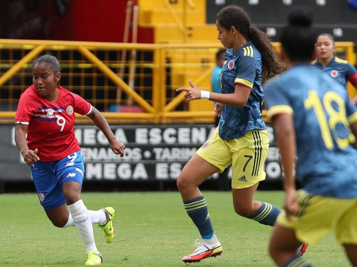 Triunfo de Colombia Femenina sub 20 ante Costa Rica en partido amistoso