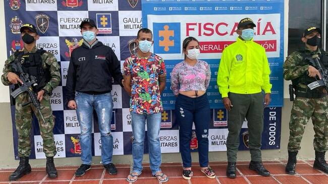 La captura se registró en el barrio Chapinero de la ciudad de Neiva; allí, llegó la acción interinstitucional para dar captura a la pareja.